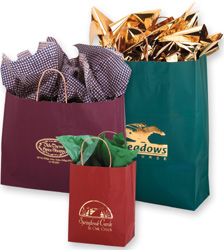 Matte Colored Shopping Bags